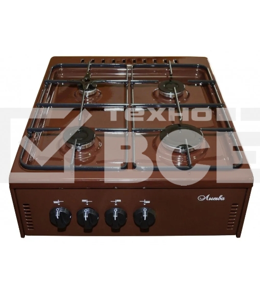 Плита настольная газовая ЛЫСЬВА ПГН 41М коричневый