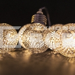 Гирлянда светод. Funray Лампы,SE-HL-1.810WW,2xАА,1.8м,10LED,10ламп,тепл.бел,прозрачный провод, фото6