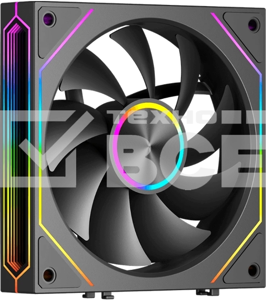 Вентилятор для корпуса PcCooler F3 X120 BK ARGb 120х120x25 черный 4-pin 28.4дБ (F3X120-BKAC012-GL) Ret