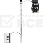 Рейка нивелирная RGK TS-5 длина 5м телескопическая алюминиевая, фото3
