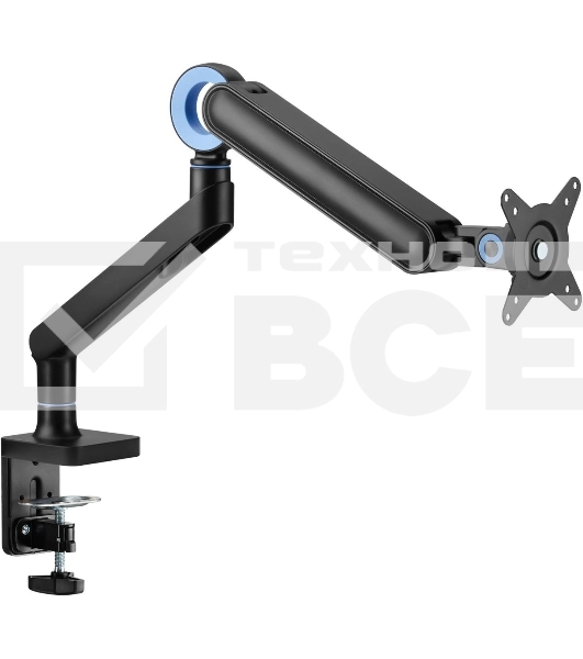 Кронштейн для мониторов Ultramounts UM719B черный 17'-35' макс.10.5кг крепление к столешнице поворот и наклон