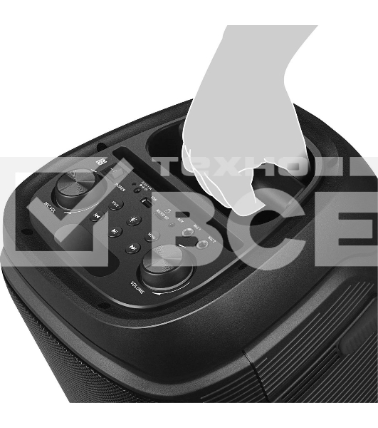 Колонка портативная Sven PS-800 черный 100W 2.0 BT 10м 4400mAh