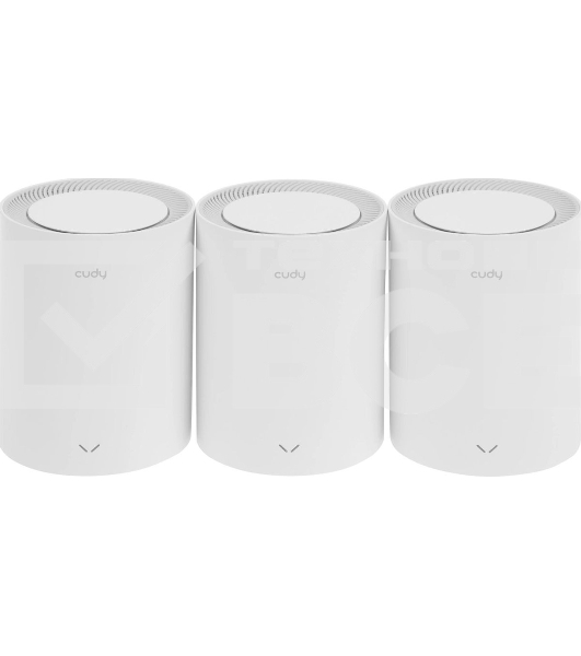 Бесшовный Mesh роутер Cudy M1800(3-Pack) AX1800 10/100/1000BASE-TX белый (упак.:3шт)