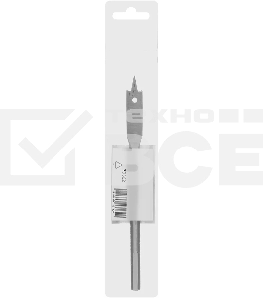 Сверло по дереву Сибртех перовое, 12 мм