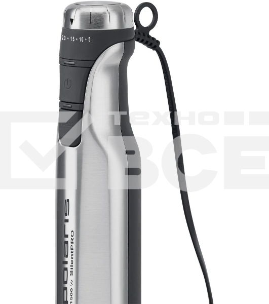 Блендер погружной Polaris PHB1591L Silent 1500 Вт, погружной, серебристый/черный