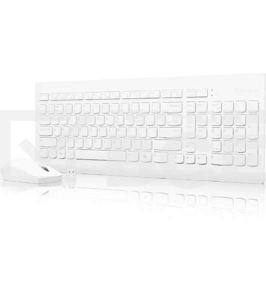 Комплект клавиатура+мышь Lenovo 510 беспроводной, USB, 1200 DPI, белый
