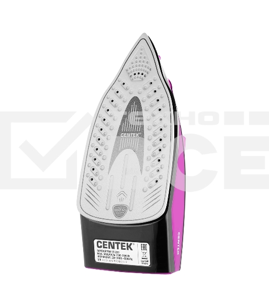 Утюг Centek CT-2355 фиолетовый, 2500 Вт, 45 г/мин, 160 г/мин, 270 мл