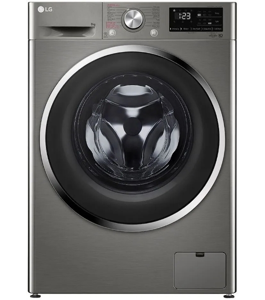 Стиральная машина LG F4R6VYGCP серебристый, загрузка фронтальная 8 кг, 1400 об/мин, класс A
