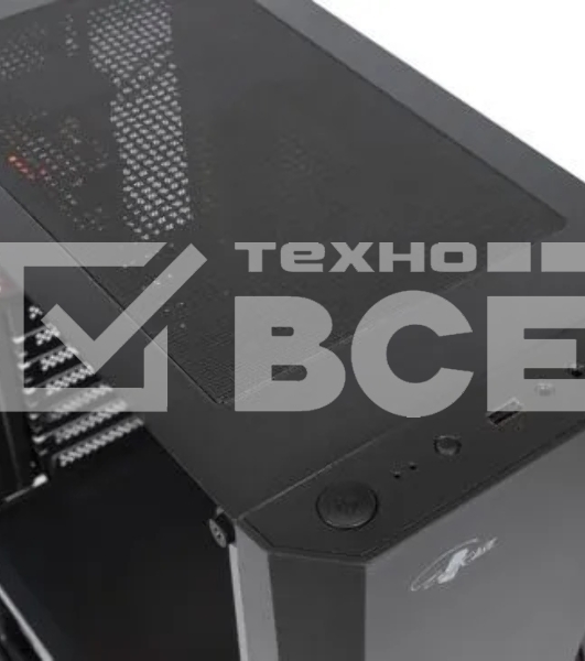 Компьютерный корпус ATX Eurocase A39 ARGb черный без БП закаленное стекло USB 3.0