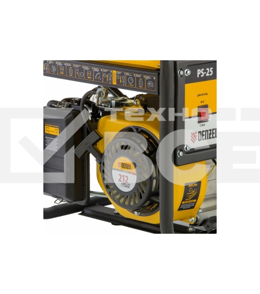 Электрогенератор бензиновый Denzel PS 25, 2.5 кВт, 85 дБ, 37 кг