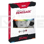 Оперативная память Kingston Fury Renegade, DDR4, 32GB (2x16GB), 3200MHz, CL16, с радиатором, RGB, серебристый/чёрный, фото2