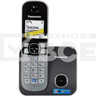 Телефон беспроводной (DECT) Panasonic KX-TG6811RUB  (черный) {Беспроводной DECT,40 мелодий,телефонный справочник 120 зап.}