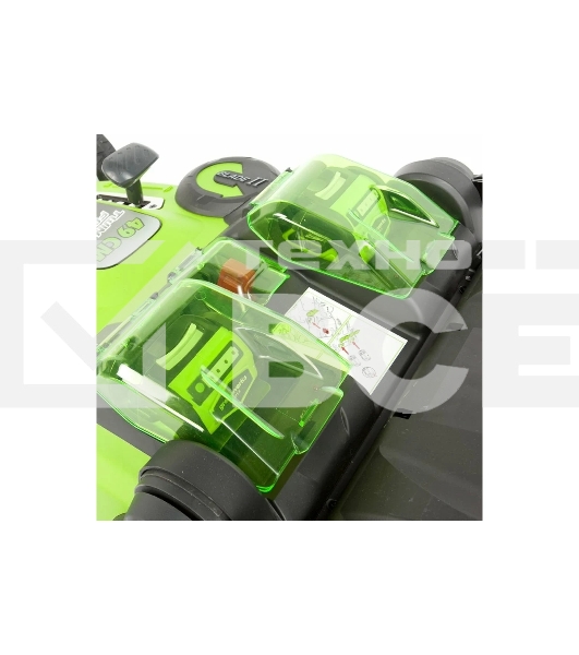 Газонокосилка аккумуляторная GreenWorks G40LM49DB, TwinForce, 40V, 49 см, без АКБ и ЗУ  (2500207)