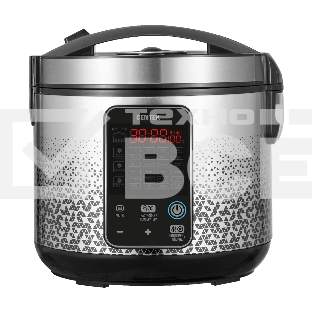 Мультиварка Centek CT-1499 (чёрный/сталь)  900Вт, 5.0л, 25 программ, мультиповар, антиприг. покрытие