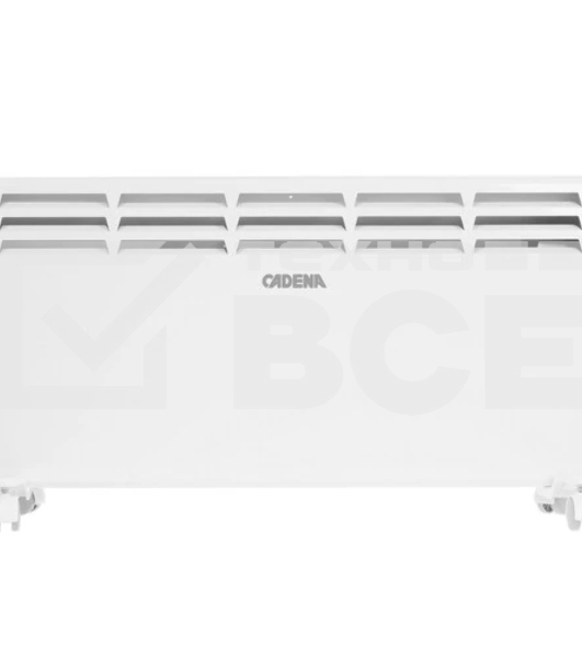 Конвектор Cadena HTR-2000-X белый, 2000 Вт, 25 м2, термостат