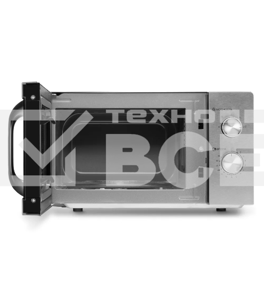 Микроволновая печь Hyundai HYM-M2013 нержавеющая сталь/черный, 20 л, 700 Вт, переключатели - электронный поворотный механизм