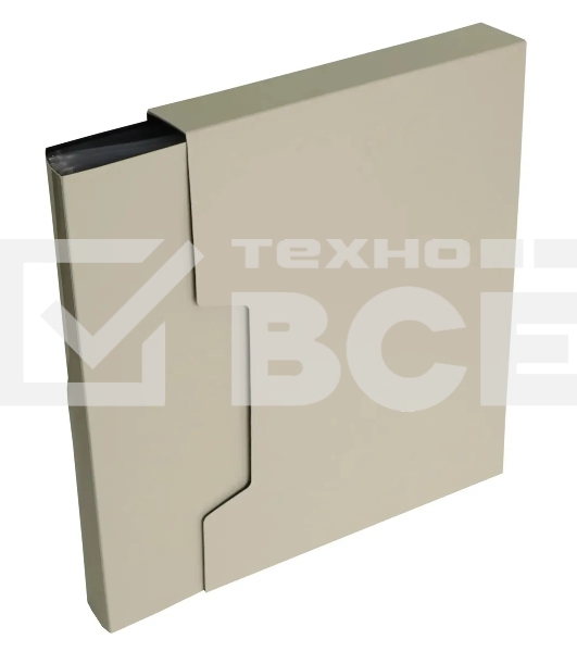 Папка с 80 прозрачными вкладками Бюрократ DeLuxe DLVBOX80MILK A4, пластик, 0.7мм, молочный в коробе