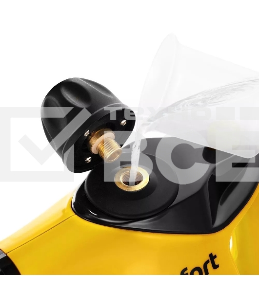 Пароочиститель ручной Kitfort КТ-9140-1 1050Вт черный/желтый