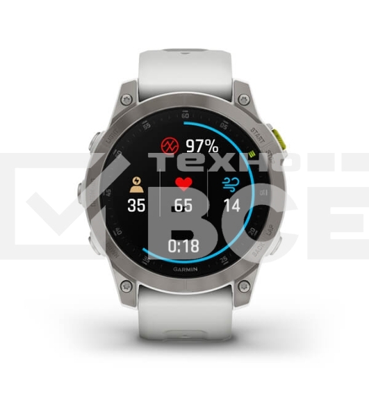 Смарт-часы Garmin Epix (Gen 2) Sapphire титановый белый 47мм