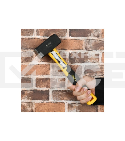 Кувалда Deli DL447010 1000 гр Фибергласовая рукоять.