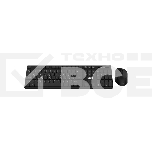 Клавиатура и мышь ABR KW814 черный, интерфейс USB, беспроводной, 2.4G, RU/EN