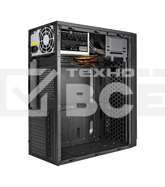 Компьютерный корпус Miditower ExeGate AA-442U2-AA400 (ATX, AA400 8 см, 1хUSB+2хUSB 3.0, аудио, черный)