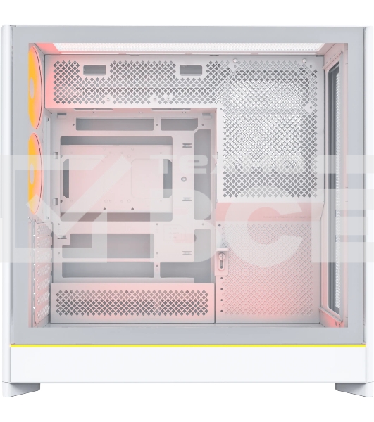 Компьютерный корпус Montech HS01 PRO белый без БП ATX 5x120мм 2xUSB 3.0 1xUSB3.1 audio