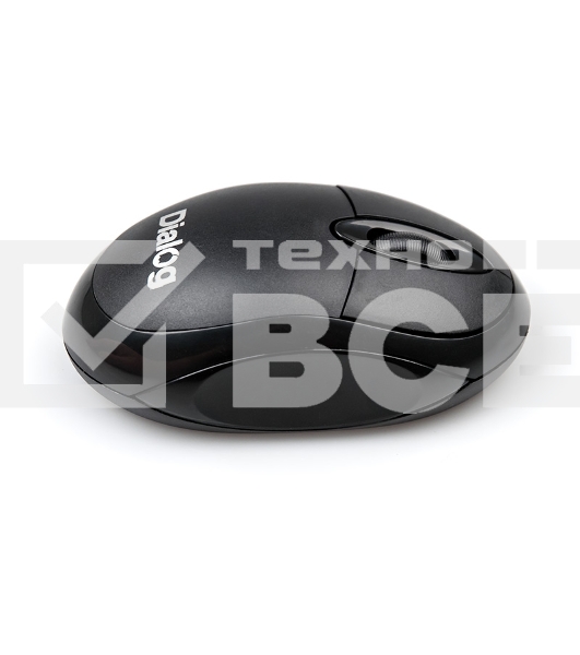 Мышь беспроводная Dialog Comfort MROC-10U черный, 1200 dpi, радиоканал, USB, кнопки - 3