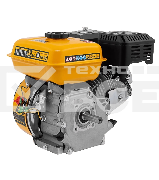 Двигатель бензиновый Denzel RX-17K, 7 л.с., 212 см3, горизонтальный вал шпонка 19 мм