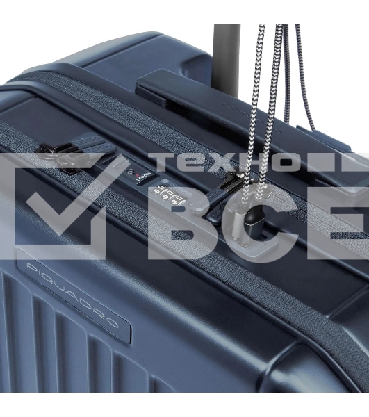 Чемодан Piquadro PQ LIGHT BV6552PQL/BLUO 40x41x23см поликарбонат синий матов.