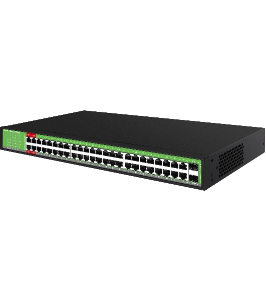 Коммутатор Digma DSP248G-2S-R800 V1, 48×1 Гбит/с + 2×1 Гбит/с SFP, неуправляемый