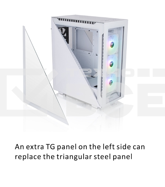 Компьютерный корпус Thermaltake Divider 500 TG Snow ARGB CA-1T4-00M6WN-01 White/Win/SPCC/Tempered Glass*4/120mm ARGB Fan*3/120mm Standard Fan*1 (527897)