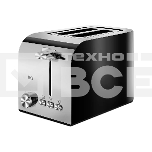 Тостер BQ T2000 Steel-Black, Мощность 850 Вт, 7 степеней поджаривания