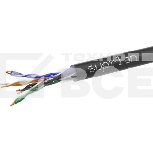 Кабель информационный Suprlan Premium 01-1012-2, кат.5E FTP 4 пары X24AWG PVC внутренний, 305м, серый