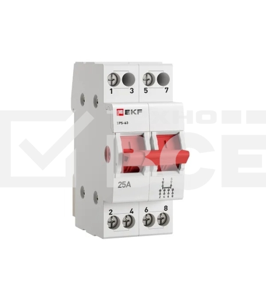Переключатель трехпозиционный ТПС-63 2P 25А PROxima EKF TPS225