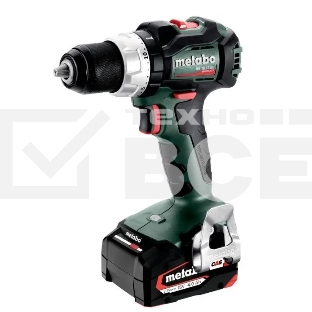 Дрель-шуруповерт Metabo BS 18 LT BL 602325500, Аккумуляторный, 18В, 2 АКБ, Кейс