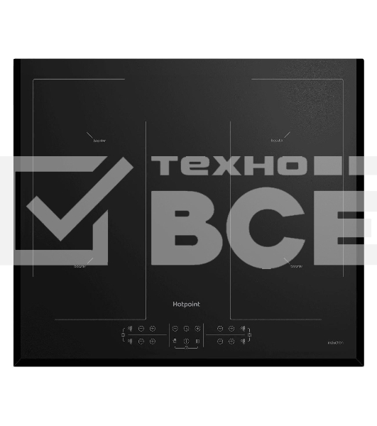 Индукционная варочная поверхность Hotpoint HB 1560B2 BA, независимая, черный
