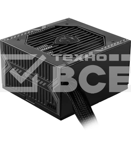 Блок питания MSI MAG A650BN (306-7ZP2B11-CE0) 650 Вт, 80 PLUS BRONZE, 120 мм, немодульный, чёрный