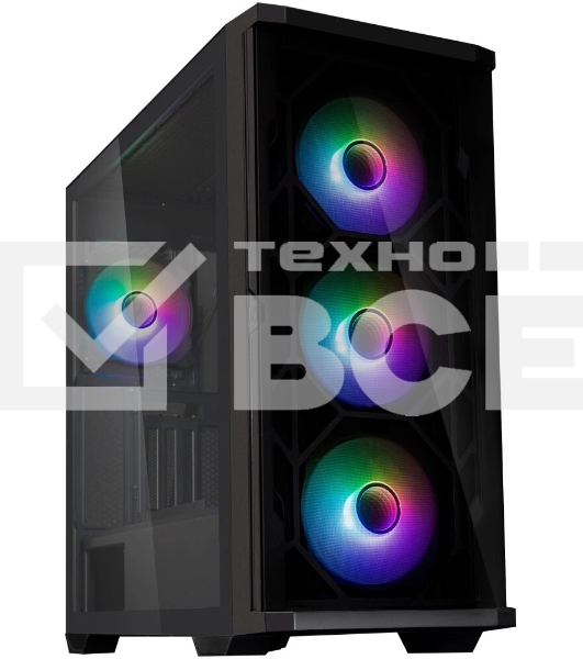 Компьютерный корпус ZALMAN Z10 DUO, ATX, BLACK, WINDOW, 2x3.5