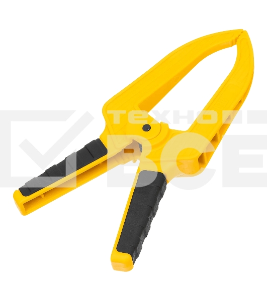 Струбцина Denzel клещеобразная, удлиненная 75 х 110 мм двухкомпонентные рукоятки