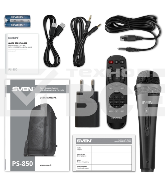 Портативная колонка Sven PS-850, черный