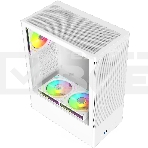 Компьютерный корпус ACD Citadel 108W ATX, Type-C + 2XUSB ports + HD audio combo, Mesh, TG, белый, фото4