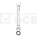 Набор комбинированных шарнирных ключей с трещоткой 8 шт Deli DL140208T Спецификация: 8,10,12,13,14,15,17,19мм. Сталь 40 Cr. Трещетка 50BV30 72Т., фото2