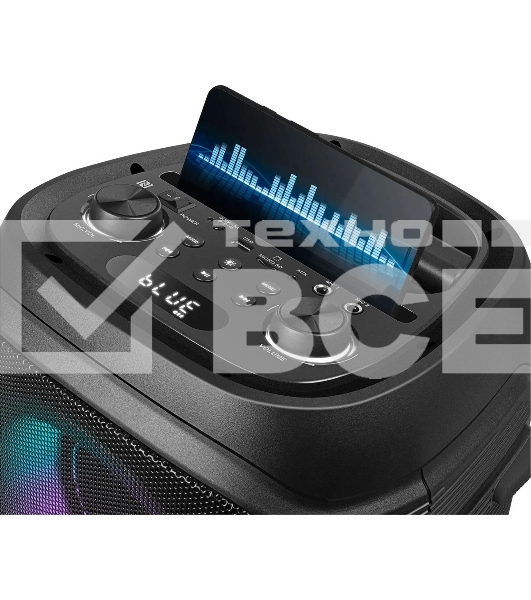 Колонка портативная Sven PS-800 черный 100W 2.0 BT 10м 4400mAh