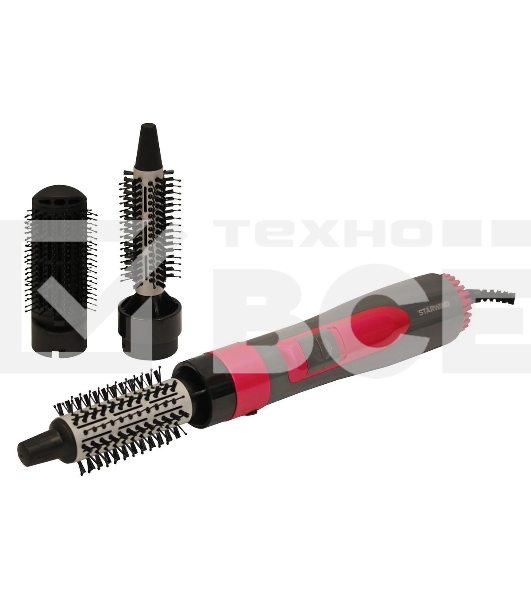 Фен-щетка Starwind SHP8501 1000Вт серый/розовый