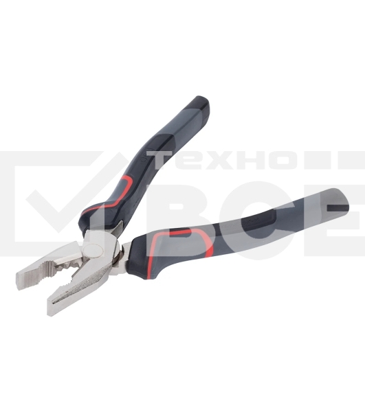 Комбинированные плоскогубцы Deli DL0004 180 мм, Cr-V, эксцентриковый шарнир, антикоррозийное покрытие, трехкомпонентная прорезиненная рукоять