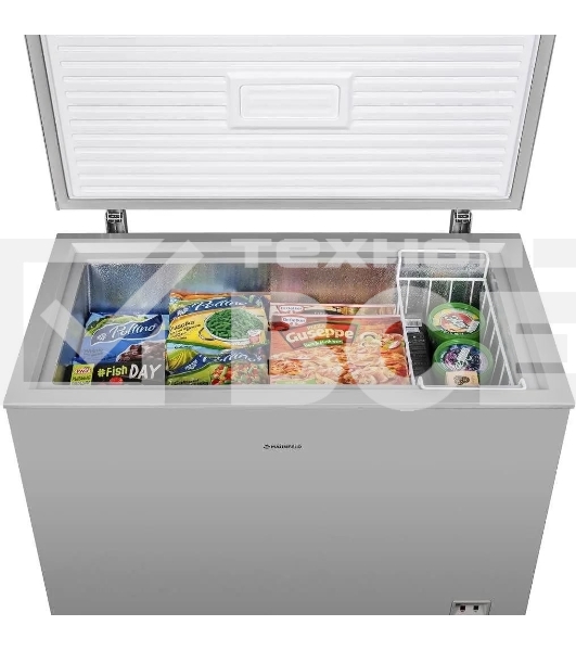 Морозильный ларь Maunfeld MFL200GR, серый, 200л