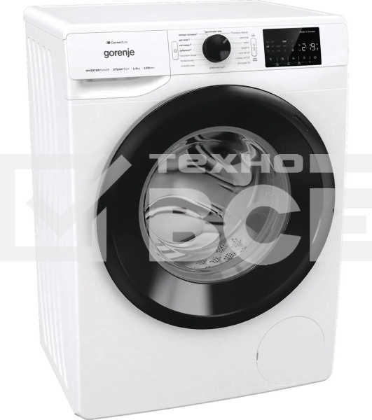 Стиральная машина Gorenje WPNEI82SBSWIFI/C белая, загрузка фронтальная 8кг, 1200 об/мин., класс: A+++
