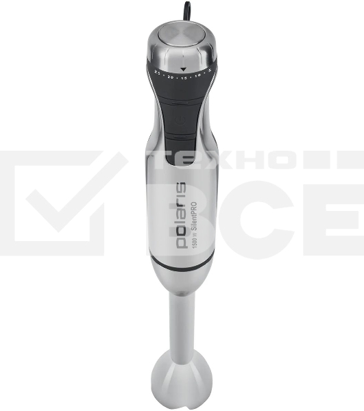 Блендер погружной Polaris PHB1591L Silent 1500 Вт, погружной, серебристый/черный