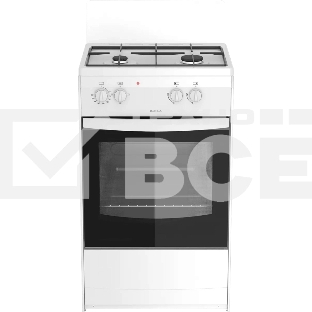 Плита комбинированная Darina S KM 521 300 W белый/черный, конфорок 2 шт, духовка 45 л, 50 см x 85 см x 45 см